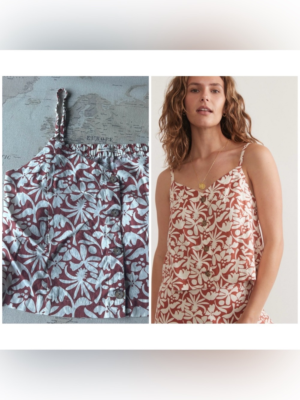 MARINE LAYER Celeste Tank Top Size XL